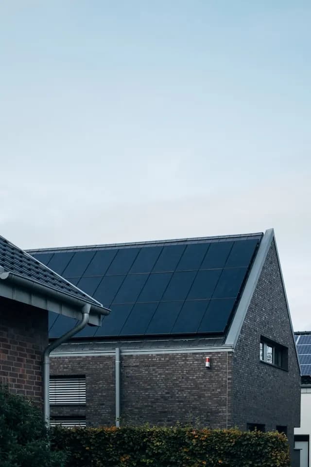 Residential Home with Solar Panels